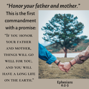 Read more about the article Honor Mom & Dad, period.