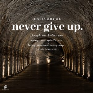 Read more about the article Never give up? Why not?