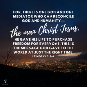 Read more about the article Only one: the Man Christ Jesus