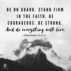 Read more about the article Guard. Stand. Courage. Strength. You can do this!